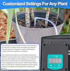 Solar Self Watering Plant Drip Irrigation System for 15 Plants Multiple Automatic Control Modes - Portable DIY Kit for Indoor/Outdoor Gardens, Patios, Balconies, and Vacation Plant Care