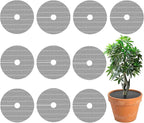 Adnee 10 Pcs 11.8 Inch Plant Pot Grids, Cuttable Plant Pot Soil Covers Protectors from Animals, Indoor Round Planter Pots Soil Guard for Outdoor Garden Plants Protection