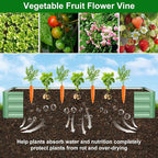 SUNYRISY Galvanized Raised Garden Bed with 87" H Arch Trellis for Climbing Plants Outdoor, Large Metal Planter Box with Netting for Gardening Flowers Vegetables Fruit, Green