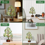 Green Jade Crystal Tree of Life for Luck & Prosperity Decor for Home and Office | Handmade Bonsai for Wealth & Balance and Good Fortune | Perfect Well-Being Gift for Loved Ones