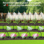 Bluepro 2026-Upgrade Drip Irrigation System, No 1/4 Pipe, only 12pcs Adjustable Copper Nobbles and Quick Connectors