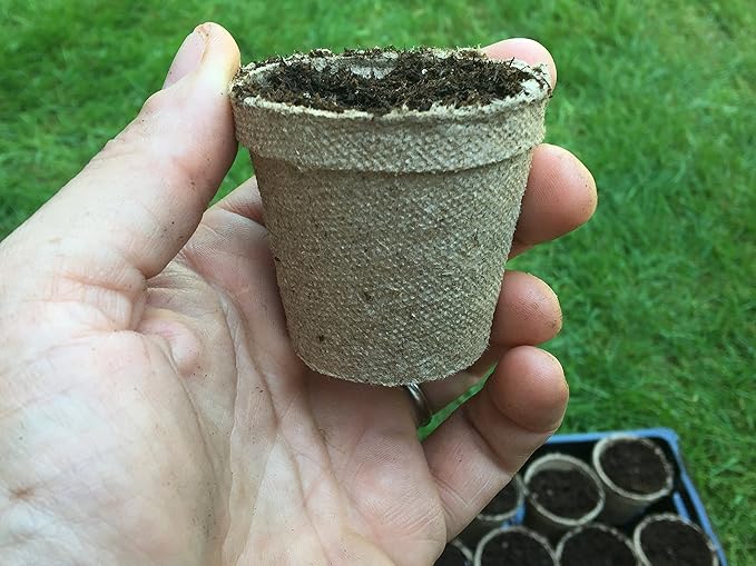 Jiffy-Pots Organic Seed Starting 2" Biodegradable Peat Pots, 26 Pack