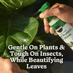 Miracle-Gro Indoor Potting Mix (6 qt.) and Plant Food (8 fl. oz.) for All Plant and Plant Care Leaf Protect & Shine (8 fl. oz.) - Bundle for Growing, Fertilizing, Protecting and Cleaning Houseplants