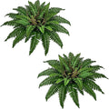 36In Artificial Boston Ferns Bush, Set of 2 Large Faux Ferns Plants, 39 Branches Fake Ferns Vines for Home Living Room Decor, Indoor and Outdoor