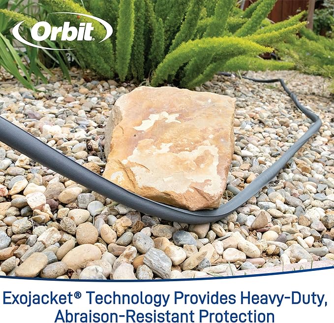 Orbit 33180 ExoJacket Fabric Garden Hose - Heavy-Duty Water Hose (100-Foot x 5/8-Inch)