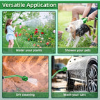Saillong 16 Inch Watering Wand 1000 Holes with Thumb On/Off Thumb Control Heavy Duty Garden Sprayer Wand with Stainless Head Garden Hose Nozzle Wand for Seeding Flower Garden and Lawn