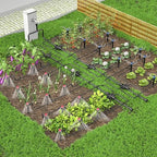 Drip Irrigation System,106FT Automatic Garden Watering System with 1/2" & 1/4" Fast-Lock Tubing Adjustable Nozzles & Sprinklers,Quick-Connect Drip Irrigation System Kit for Garden,Lawn,Potted Plants