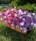 Artificial Flowers for Outdoors Fake Plants Outside Decoration, 20 Bundles Silk Petunia with Eucalyptus UV Resistant Realistic Faux Flowers for Outdoor Planters Garden Balcony Yard Porch Patio, Mix