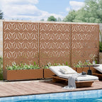 Casaphoria Metal Raised Garden Bed with Trellis and Wheels, 72"x47"x16" Arched Planter Box for Climbing Plants, Vegetables & Vines, Features Drainage Holes and Privacy Screen, Brown-Star