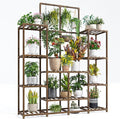 EnHomee Plant Stand Indoor Tall Plant Stand Outdoor Large Wood Plants Shelf with 16-18 Pots for Patio, Living Room, Garden, Balcony, 45" Wx62.1 Hx11.78 D