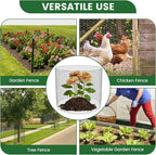 Plant Protectors from Animals, 32.8ftx16inch, DIY Cuttable Plant Cage for Vegetable Gardens, Tree Saplings & Potted Plants, Easy to Install Protection for Gardeners & Outdoor Growing (Black)