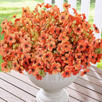 Waipfaru 36 Bundles Artificial Flowers for Outdoor Indoor, Faux Outdoor Plastic Plants UV Resistant Shrubs Outside Porch Patio Garden Boxwood Decor