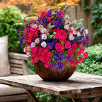 Artificial Flowers Outdoor Morning Glory - 16 Bundles Fake Plants UV Resistant No Fade Faux Plastic Greenery Home Garden Porch Decoration Indoor (1, Multi16-3)