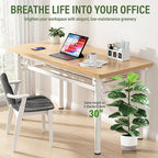 Suntee 2 Pack Artificial Fiddle Leaf Fig Tree, 30" Ficus Lyrata Fake Plants with Cotton Rope Basket, Floor Plant Outdoor Faux Plants for Living Room, Corner, Office, Patio, Windowsill Decor