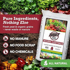 Brut Worm Farms 30 LB Organic Worm Castings, Natural Fertilizer for Indoor Outdoor Plants – Compost Soil Control, Mineral-Rich Potting Mix Additive Plant Food for Soil Health and Garden Growth