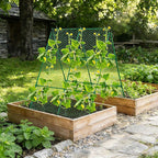 Cucumber Trellis, 35" X 50" A-Frame Garden Trellis for Climbing Plants Outdoor, Trellis Cucumber for Raised Bed, Foldable Plant Support for Vine/Vegetable/Tomato/Zucchini/Pea