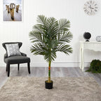 Nearly Natural 5ft. Golden Cane Artificial Palm Tree