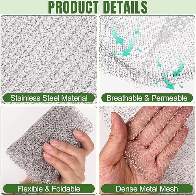 30 PCS Root Guard Gopher Proof Wire Baskets, 1, 3, 5, 10 Gallon Stainless Steel Moles Voles Proof Mesh Baskets, Underground Cages for Protecting Plant Roots, Trees, Flowers, Crops, Tubers