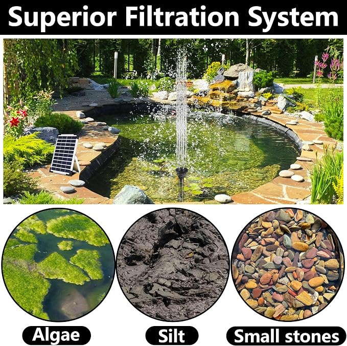 10 Pcs Pond Filter Maintenance Kit, Pond Filtration Replacement Pads, Filter Foam Pad Media Set for Model 5 in 1 300 Gal and 6 in 1 900 Gal Water Pump Improving Outdoor Water Quality