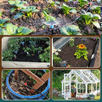 55FT Quick-Connect Drip Irrigation Kit, Garden Watering System DIY Automatic Irrigation Equipment Set for Lawn Raised Bed Greenhouse Plant Watering with 1/4'' Tubing, Drip Emitters, Connectors