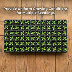 Gardzen 10 Pack 72 Cell Seed Starter Trays, 1.75" Deep Plug Tray for Seedlings, Thick Seedling Trays with Drainage Holes, Fit Standard 1020 Drip Tray