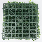 Sunnyglade 12 Pieces 10“x10“ Artificial Boxwood Panels Topiary Hedge Plant, Privacy Hedge Screen Sun Protected Suitable for Outdoor, Indoor, Garden, Fence, Backyard and Decor (10in x 10in)