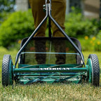American Lawn Mower Company 1725-16GC 16-inch 7-Blade Reel Mower with Grass Catcher, Specialty Grass Mower, Green