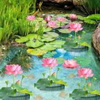 EBaokuup 4 Pcs Aquatic Pond Planting Bags-7" Reusable Mesh Water Garden Pond Plant Pot-Breathable Green Square Lily Plant Pots for Pond Bog Plant Garden Terrestrial Plant