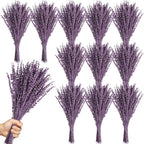 Uieke 12Pack Dried Lavender Flowers Bundles, 16" Dried Purple Preserved Lavender Stems Bouquet for Shower Weeding Home Fragrance Vase Crafts Decor, 600g(21.06oz)