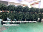 3Ft-35'' Artificial Boxwood Double Ball Topiary Trees,2PACK Faux Topiaries Tree Store Garden Indoor&Outdoor for Porch Home Decor