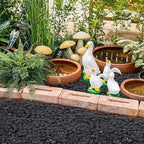 GreatBuddy 30-lb Black River Rocks for Landscaping, 1-2 Inches Black Polished Pebbles, Decorative Rocks for Plants Indoor& Outdoor, Garden Landscaping, Aquariums, Vases, Potted Plants, Home Decor
