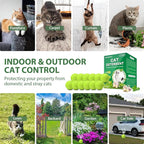 Cat Deterrent Outdoor, 12 Pack Natural Peppermint Oil Cat Deterrent Indoor for Home Against Scratch and Chew Furniture Plants Pet Safe, Keep Stray Feral Cats Out of Yard Garden Lawn