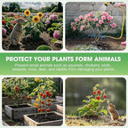 9 PCS Plant Protectors from Animals,12x12 Inch Heavy Duty Plant Protection Wire, Plant Cages to Keep Animals Out, Garden Wire Mesh Protection from Rabbit Chicken Squirrel Tree, Vegetables, Flowers