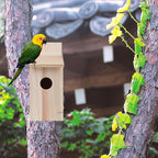 Bird House for Outside,Wooden Clearance Humming Bird Cedar Blue Bird Box House,Wren Cedar Finch House,DIY, 1Pack