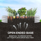 Land Guard Galvanized Raised Garden Bed Kit, 6×3×1ft Raised Garden Boxes Outdoor, Oval Metal Raised Garden Beds for Vegetables...