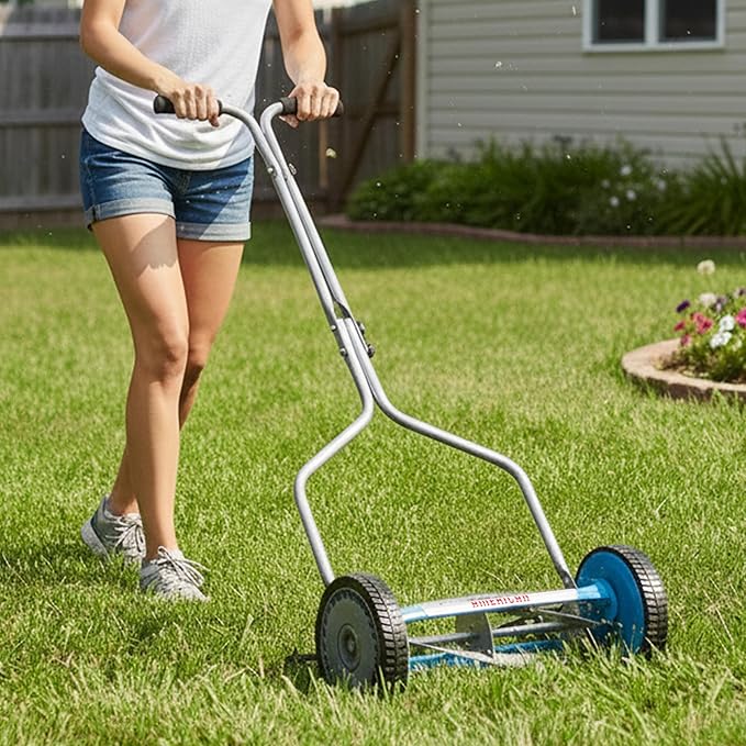 American Lawn Mower Company 2204-14 14-Inch 4-Blade Push Reel Lawn Mower