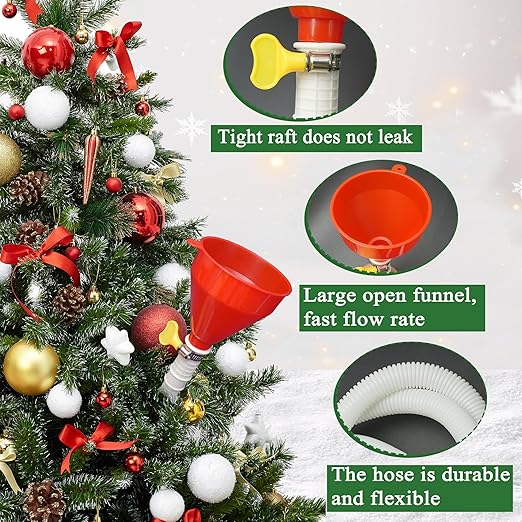 1.5m Christmas Tree Watering Funnel - Long Spout Watering System for Large Indoor & Outdoor Plants