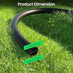 MIXC 1/2 Inch Drip Irrigation Tubing,100FT Main Tubing Hose, Flexible PVC Hose for Irrigation Parts Drip Emitters Drip Irrigation Systems, Black