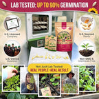 Organo Republic 25 Vegetable Seeds Variety Pack - 16,850+ Non-GMO Heirloom Seeds for Planting Vegetables & Fruits in Individual Seed Packets, Home Garden Seed for Hydroponic, Indoor & Outdoor Garden