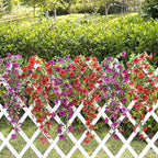 Artificial Flowers for Outdoors Spring Decor, 6 Bundles UV Resistant Realistic Faux Silk Hanging Flowers, Fake Plants for Planter Indoor Outside Garden Porch Patio Balcony Yard Farmhouse