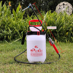 Watering Can Device for Watering Hanging Plant Basket Hard to Reach High Plant Waterer Sprayer 1 Gallon (Red 4L)