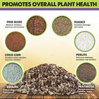 DUSPRO Recycle Premium 6in1 Terrarium Soil Mix – Pre-Mixed Terrarium Substrate Mix for Terrariums, Balanced Moisture Growing Medium with Coco Coir, Peat Moss, Pine Bark, Perlite, Pumice & Zeolite 4QRT