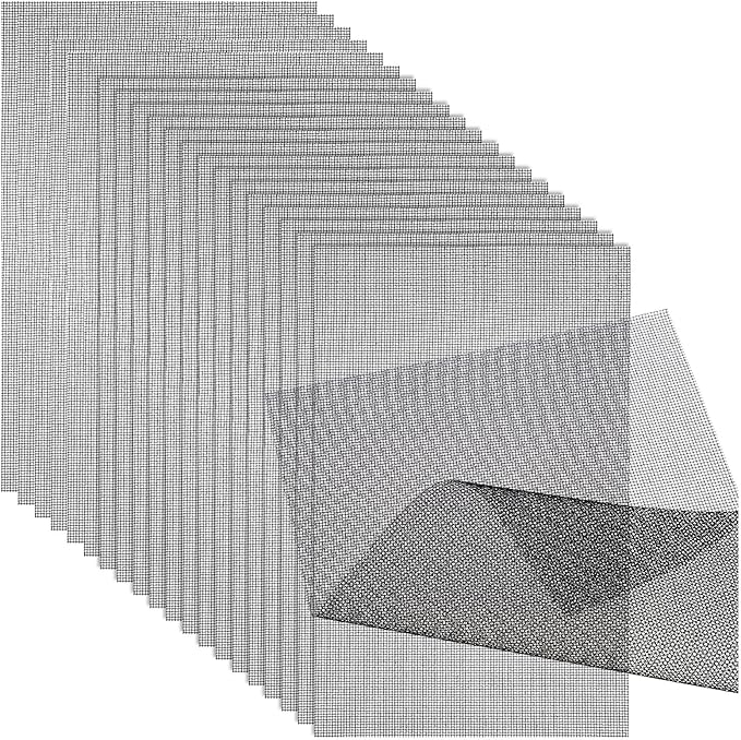 20 PCS Flower Pot Hole Mesh Pad Drainage Screens Plant Succulent Potting Mat Bonsai Meshes Pots Substrate Barrier Plants Screen Mesh Plant Pots Drainage Meshes for Preventing Soil Leakage