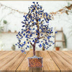 Lapis Lazuli Crystal Tree for Wisdom & Truth Décor for Home and Office | Handmade Bonsai for Communication & Clarity of Thought | Perfect Insight Gift for Loved Ones
