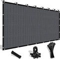 Shade&Beyond 90% Sun Shade Cloth with Grommets, 10' X 20' Pergola Shade Cover Canopy, Mesh Tarp Sun Screens for Patio, Outdoor, Garden, Backyard, Blue Gray