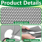 Adnee 8 Pcs 11.8 Inch Plant Pot Grids, Cuttable Plant Pot Soil Covers Protectors from Animals, Indoor Square Planter Pots Soil Guard for Outdoor Garden Plants Protection