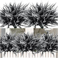 UV Resistant Lifelike Artificial Boston Fern - 2024 New Faux Boston Ferns Outdoor Planter Large, Realistic Fake Feen Hanging Silk Fern Stems Indoor Basket Plant Urn Fillers Front Porch (2, White)