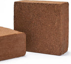 Mycelium Coco Coir Brick I Expandable Organic Coconut Fiber Substrate I Plants Potting Soil Mix for Indoor & Outdoor Gardening, Succulents & Cactus I OMRI Certified & Non-GMO Soil Alternative, 10lbs