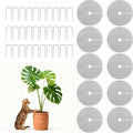 10pc 15.7" Plant Pot Grids Cuttable Plant Pot Soil Covers Protectors from Animals-Indoor Plant Pot Soil Guard for Outdoor Garden Plant Protection Breathable Mesh Prevents Digging