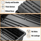 Mr. Pen- Plastic Growing Trays, 5Pack, Black, 17x10, Plant Tray, Seed Tray, Seedling Tray, Propagation Tray, Plant Trays for Seedlings, Planting Trays, Microgreens Growing Trays, Seedling Starter Tray